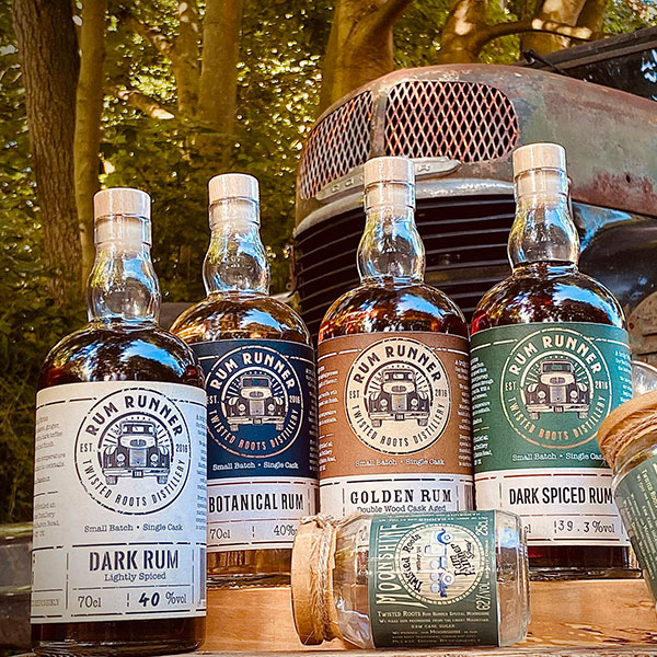 Twisted Roots Distillery 70cl Rum Bottles
