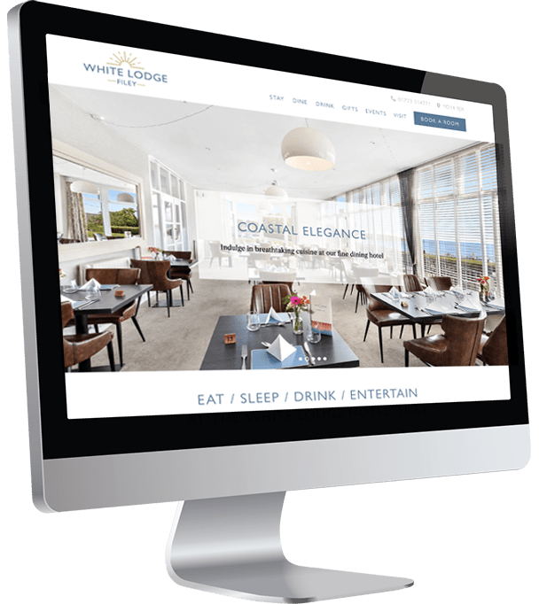 website design client white lodge hotel filey
