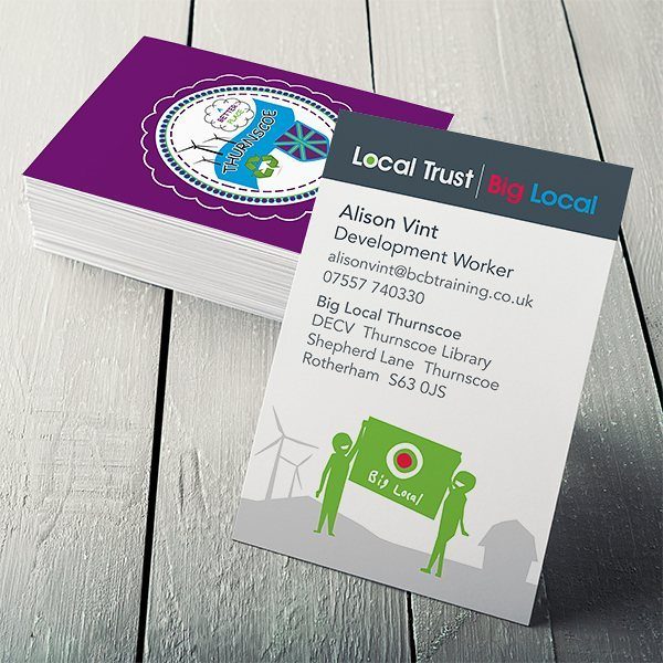 Big Local Thurnscoe Business Card Design & Print